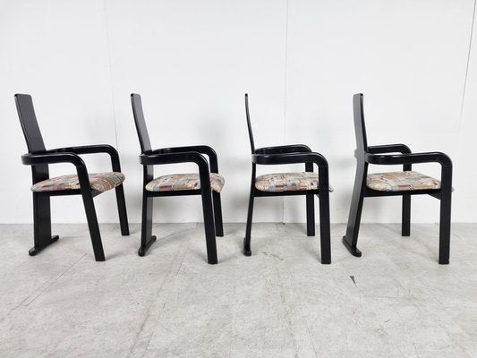 Vintage Postmodern Italian Dining Chairs, 1980s, Set of 4-IRH-1355524