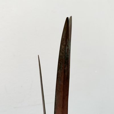 Vintage Postmodern Italian Onion Flower Shaped Metal Candleholder from Carnevale, 1980s-UAH-1431194