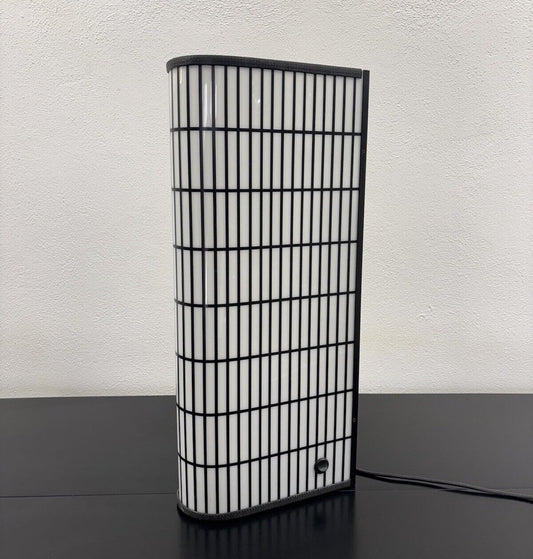 Vintage Postmodern Lattice Table Lamp from J. Hoffman, 1980