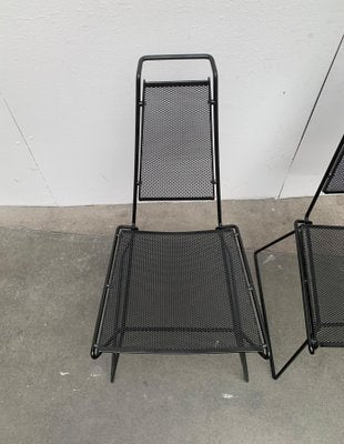 Vintage Postmodern Metal Side Chairs by Rolf Rahmlow, 1980s, Set of 2-UAH-1054418