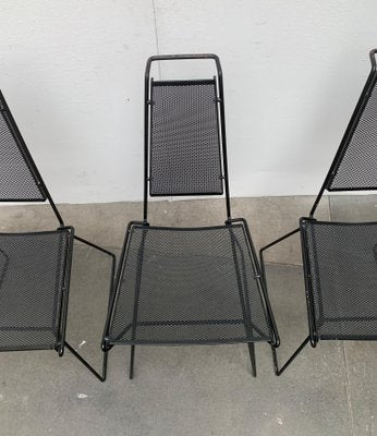 Vintage Postmodern Metal Side Chairs by Rolf Rahmlow, 1980s, Set of 2-UAH-1054418