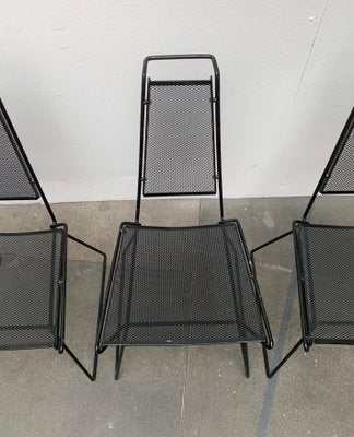 Vintage Postmodern Metal Side Chairs by Rolf Rahmlow, 1980s, Set of 2-UAH-1054418