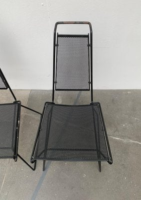 Vintage Postmodern Metal Side Chairs by Rolf Rahmlow, 1980s, Set of 2-UAH-1054418