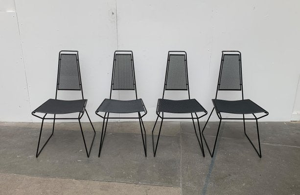 Vintage Postmodern Metal Side Chairs by Rolf Rahmlow, 1980s, Set of 2-UAH-1054418