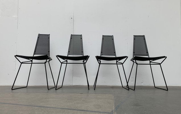 Vintage Postmodern Metal Side Chairs by Rolf Rahmlow, 1980s, Set of 2-UAH-1054418