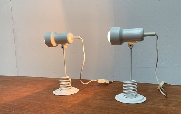 Vintage Postmodern Space Age Spring Table Lamps from Massive Lighting, 1980s, Set of 2-UAH-1440957