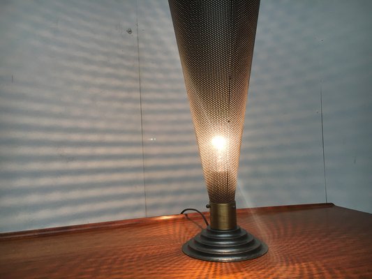 Vintage Postmodern Table Lamp in Metal-UAH-1264109