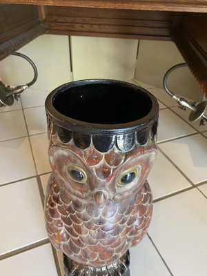 Vintage Pot with Owl Umbrella Stand-TEP-1349531