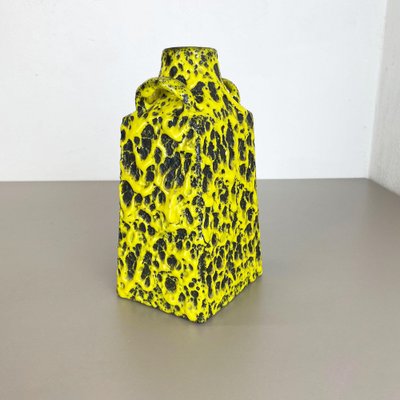 Vintage Pottery Fat Lava Vase from Es Keramik, Germany, 1960s-QZ-1123513