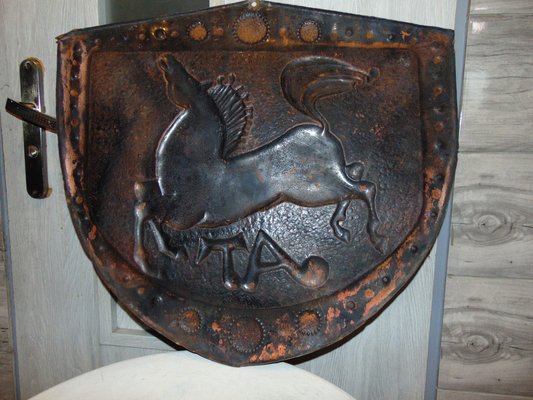 Vintage Pre-War Copper Coat of Arms-CAQ-1185265