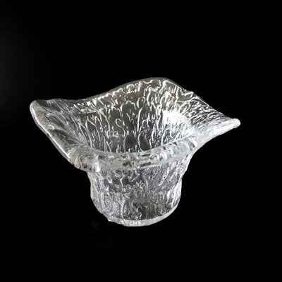 Vintage Pressed Glass Bowl from Pukeberg, Sweden-JKV-2023214