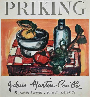 Vintage Priking Exhibition Poster, Late 20th-Century-ZCI-1163971