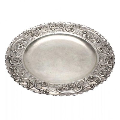 Vintage Pure Silver Serving Platter-WMV-1129682