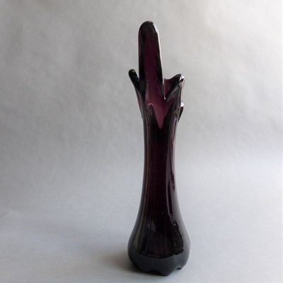 Vintage Purple Murano Glass Vase from Made Murano Glass, 1950s-WK-772118