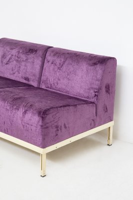 Vintage Purple Velvet Sofas by Gianfranco Frattini, Set of 2-RCE-1191166