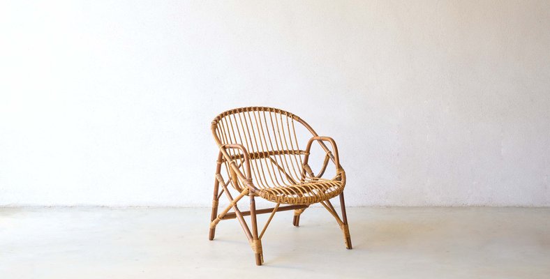 Vintage Rattan Armchair, France-XKX-2034916