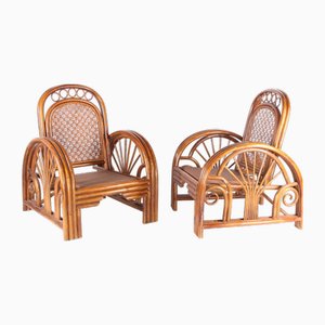 Vintage Rattan Armchairs, 1970s, Set of 2-DSC-2028026