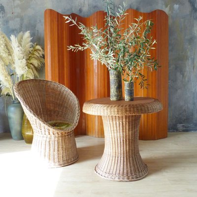 Vintage Rattan Chair, 1960s-WK-739922