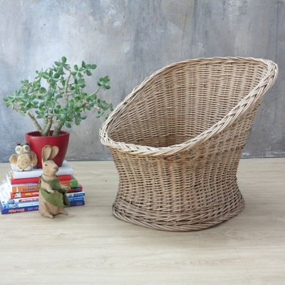 Vintage Rattan Childrens Chair, 1970s-WK-736990