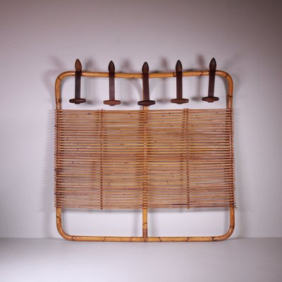 Vintage Rattan Coat Rack-VJY-2021273