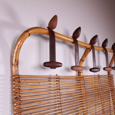 Vintage Rattan Coat Rack-VJY-2021273