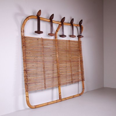 Vintage Rattan Coat Rack-VJY-2021273