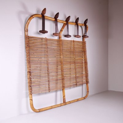 Vintage Rattan Coat Rack-VJY-2021273