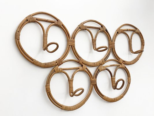 Vintage Rattan Coat Rack by Franco Albini & Franca Helg, 1960s-JDR-548055