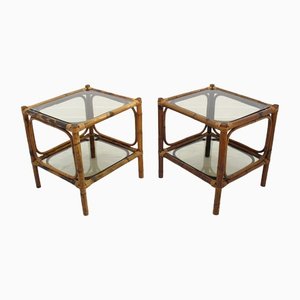 Vintage Rattan Coffee Tables, 1970s, Set of 2-WVA-1363441