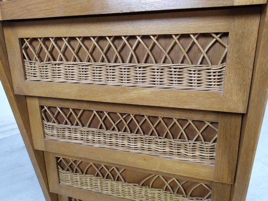 Vintage Rattan Drawers, 1950s-EAD-1789915