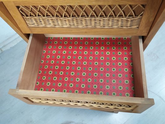 Vintage Rattan Drawers, 1950s-EAD-1789915