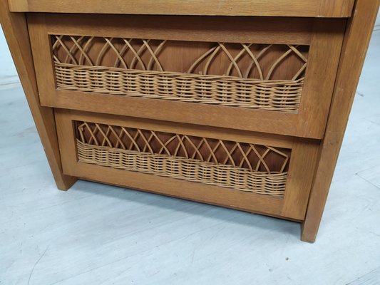 Vintage Rattan Drawers, 1950s-EAD-1789915