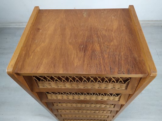 Vintage Rattan Drawers, 1950s-EAD-1789915