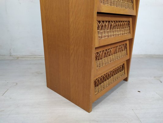 Vintage Rattan Drawers, 1950s-EAD-1789915