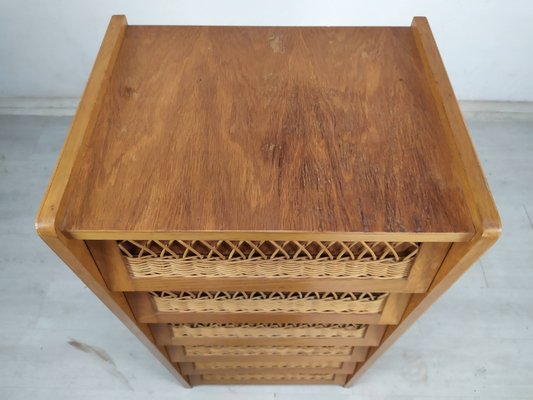 Vintage Rattan Drawers, 1950s-EAD-1789915