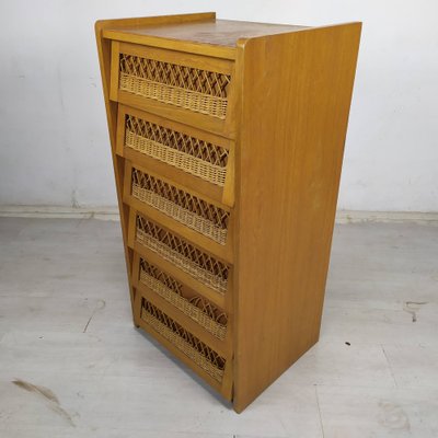 Vintage Rattan Drawers, 1950s-EAD-1789915