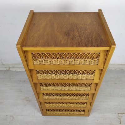 Vintage Rattan Drawers, 1950s-EAD-1789915