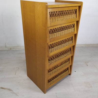 Vintage Rattan Drawers, 1950s-EAD-1789915