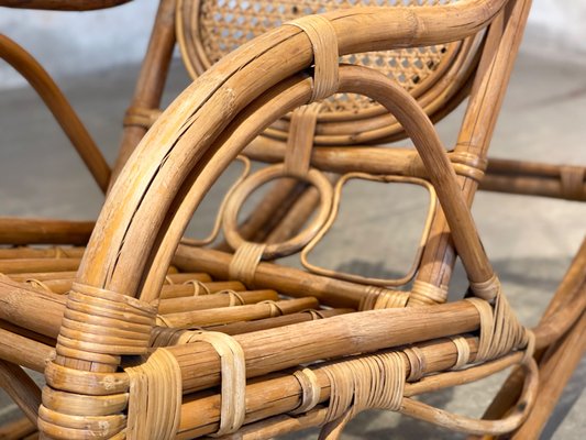 Vintage Rattan Garden Armchair-LA-1355299