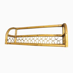 Vintage Rattan Hanging Shelf, 1970s-WQQ-834093