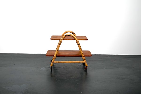 Vintage Rattan Lounge Trolley From Arco-CIP-963149