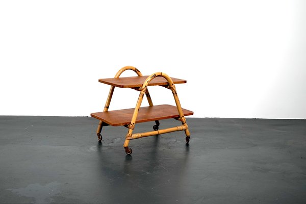 Vintage Rattan Lounge Trolley From Arco-CIP-963149