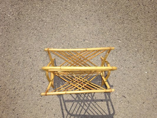 Vintage Rattan Magazine Holder-ABK-2022991