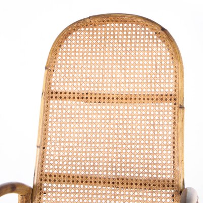 Vintage Rattan Rocking Chair, 1970s-DSC-2028295