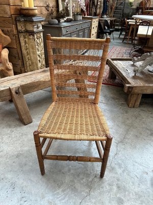 Vintage Rattan Side Chair, 1960s-WSZ-1812065