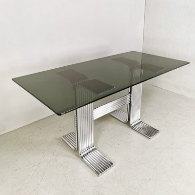 Vintage Rectangular Glass Table, 1970s-PRS-1451549