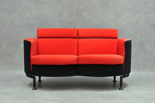 Vintage Red 2-Seater Sofa-HDZ-1781220