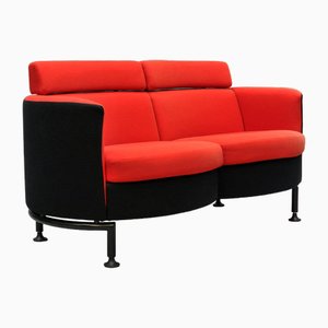 Vintage Red 2-Seater Sofa-HDZ-1781220