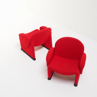 Vintage Red Chairs, 1970s, Set of 2-SV-1628749