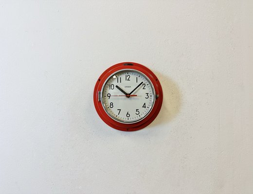 Vintage Red Citizen Maritime Wall Clock, 1990s-CGF-1703536